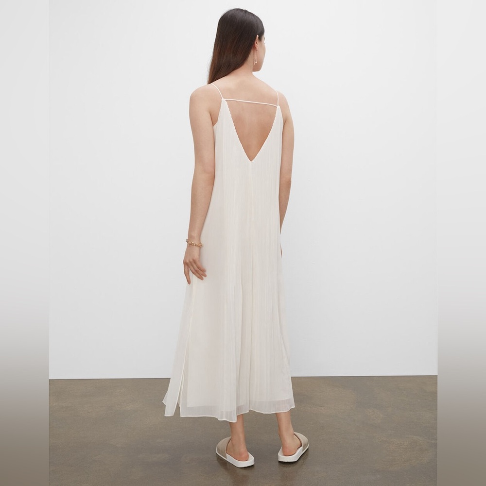Club Monaco Pleated V Neck Dress - Picture 7 of 13